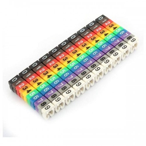 Kabelio žymeklis 5 mm - Kabelių organizatoriaus skaitmuo 0-9 - Kabelio žymeklis 5 mm - Kabelių organizatoriaus skaitmuo 0-9 -