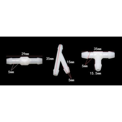 Rinkinys - žarna su jungtimis vandeniui purkšti - 2 m ilgio