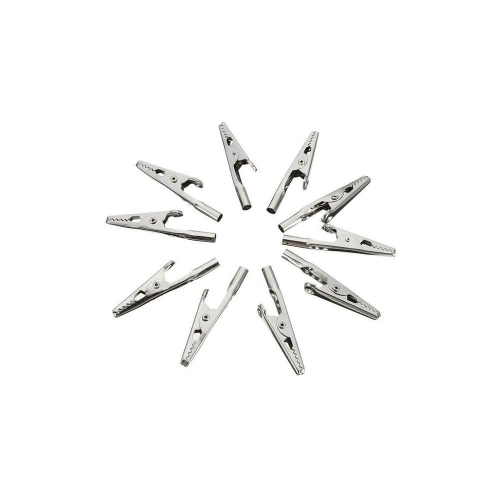 Laboratorinis krokodilas 51 mm - neizoliuotas gnybtas - 10 Laboratorinis krokodilas 51 mm - neizoliuotas gnybtas - 10