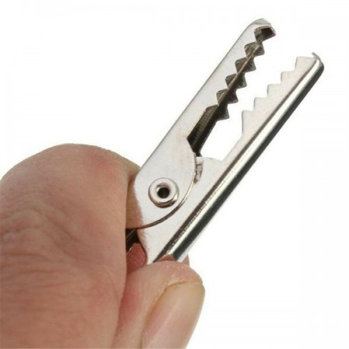 Laboratorinis krokodilas 51 mm - neizoliuotas gnybtas - 10 Laboratorinis krokodilas 51 mm - neizoliuotas gnybtas - 10