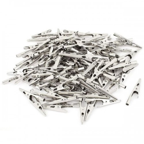 Laboratorinis krokodilas 51 mm - neizoliuotas gnybtas - 10 Laboratorinis krokodilas 51 mm - neizoliuotas gnybtas - 10