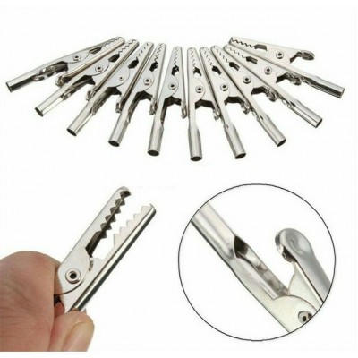 Laboratorinis krokodilas 51 mm - neizoliuotas gnybtas - 10