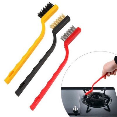 3 šepetėlių rinkinys - Techniniai vieliniai šepečiai iš