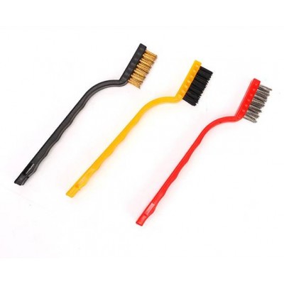 3 šepetėlių rinkinys - Techniniai vieliniai šepečiai iš