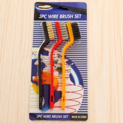 3 šepetėlių rinkinys - Techniniai vieliniai šepečiai iš