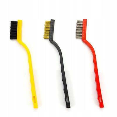 3 šepetėlių rinkinys - Techniniai vieliniai šepečiai iš