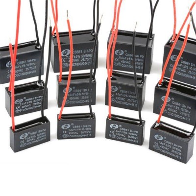 Paleidimo kondensatorius CBB61 5.0uF 450VAC varikliams - su