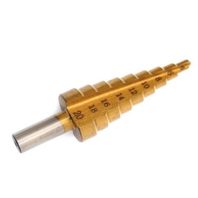 Kūginiai grąžtai 3 vnt - 4-20 mm 4-12 mm 3-12 mm - metalas -