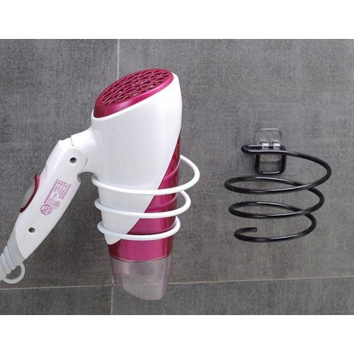 Plaukų džiovintuvo laikiklis - juoda - Sieninis tiesintuvų Plaukų džiovintuvo laikiklis - juoda - Sieninis tiesintuvų