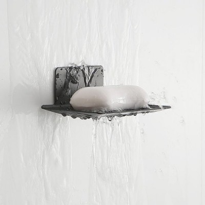 Muilo laikiklis metalinis - juoda - Muilo indas - Sieninis