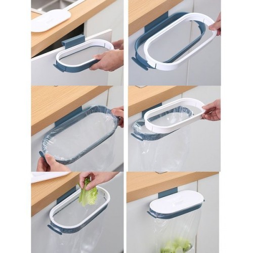 Pakabinamas šiukšlių maišų laikiklis - žalias-balta - Atliekų Pakabinamas šiukšlių maišų laikiklis - žalias-balta - Atliekų