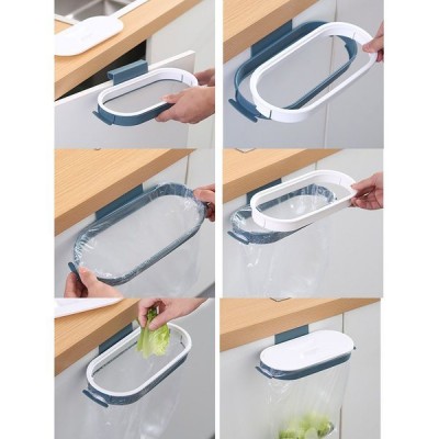 Pakabinamas šiukšlių maišų laikiklis - žalias-balta - Atliekų