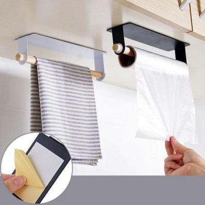 Medinis popieriaus laikiklis - balta - Virtuvės rankšluosčių