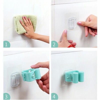 Lipni šluotos pakaba - pilka - sieninis šluotos