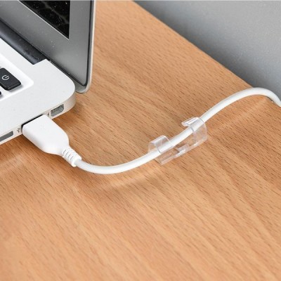 Kabelių organizatorius 6 mm - 20 vnt. skaidrių - vielos pluošto