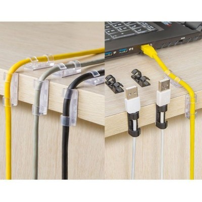 Kabelių organizatorius 6 mm - 20 vnt. skaidrių - vielos pluošto