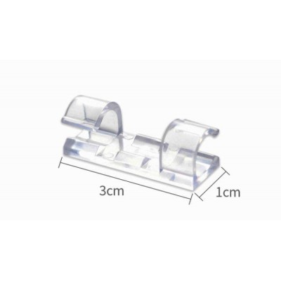 Kabelių organizatorius 6 mm - 20 vnt. skaidrių - vielos pluošto