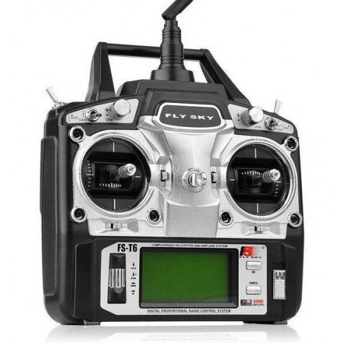 FlySky FS-T6 6CH 2,4 GHz + R6B imtuvas-Pagrindinis