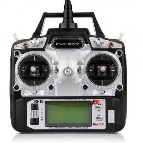 FlySky FS-T6 6CH 2,4 GHz + R6B imtuvas-Pagrindinis