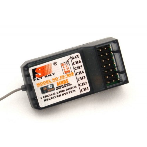 FlySky FS-T6 6CH 2,4 GHz + R6B imtuvas-Pagrindinis